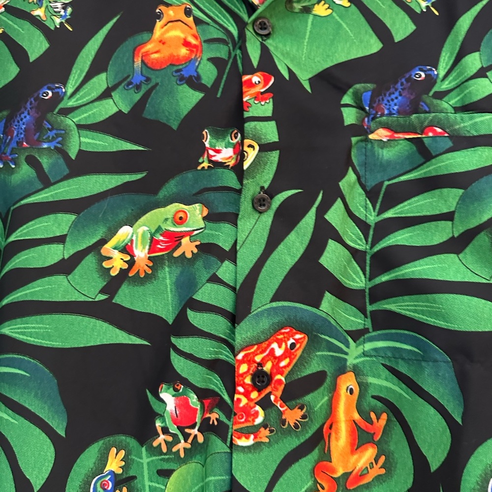 V.H.O Frog Pattern Button Down. Xl - image 5
